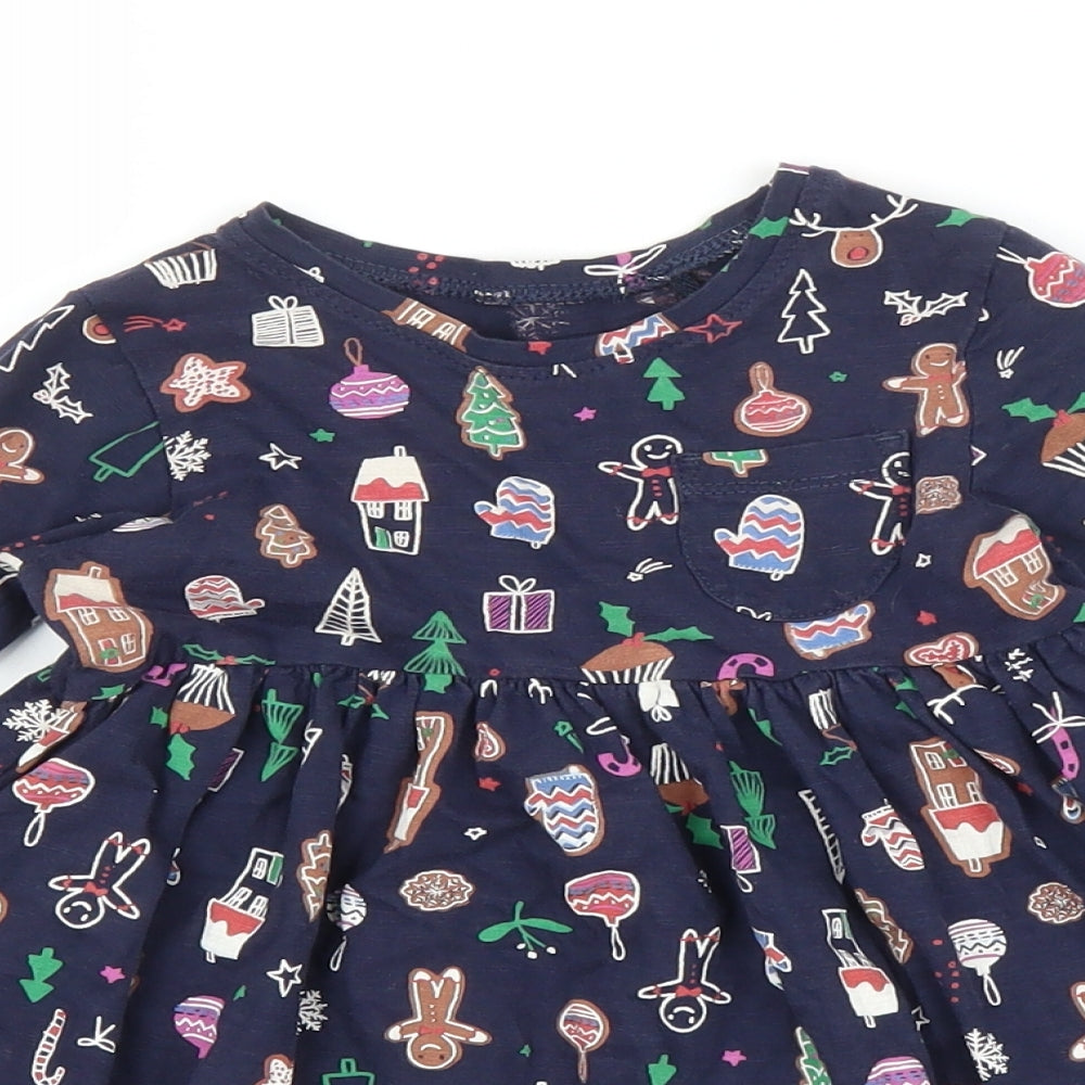 NEXT Girls Blue   A-Line  Size 2-3 Years  - Christmas