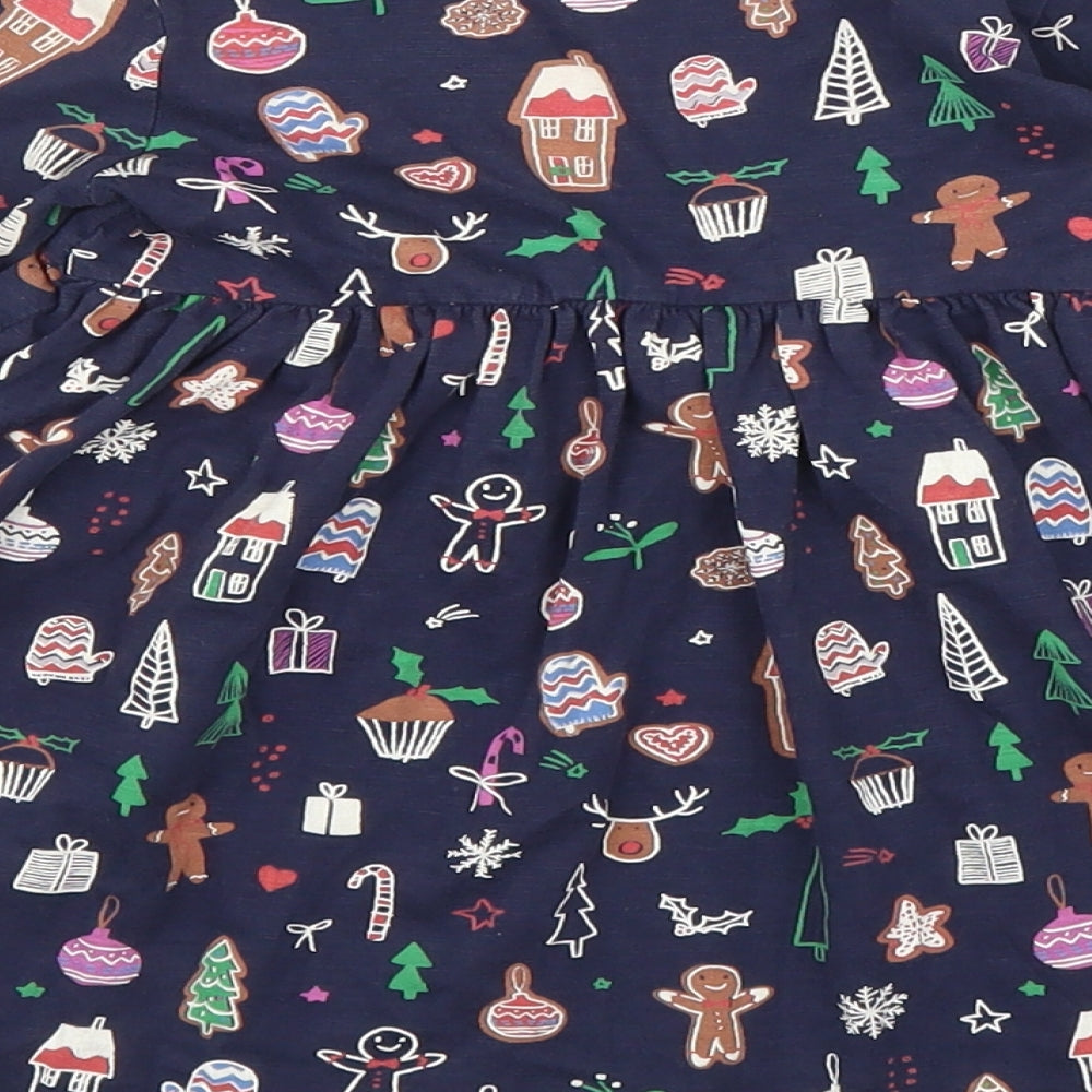 NEXT Girls Blue   A-Line  Size 2-3 Years  - Christmas