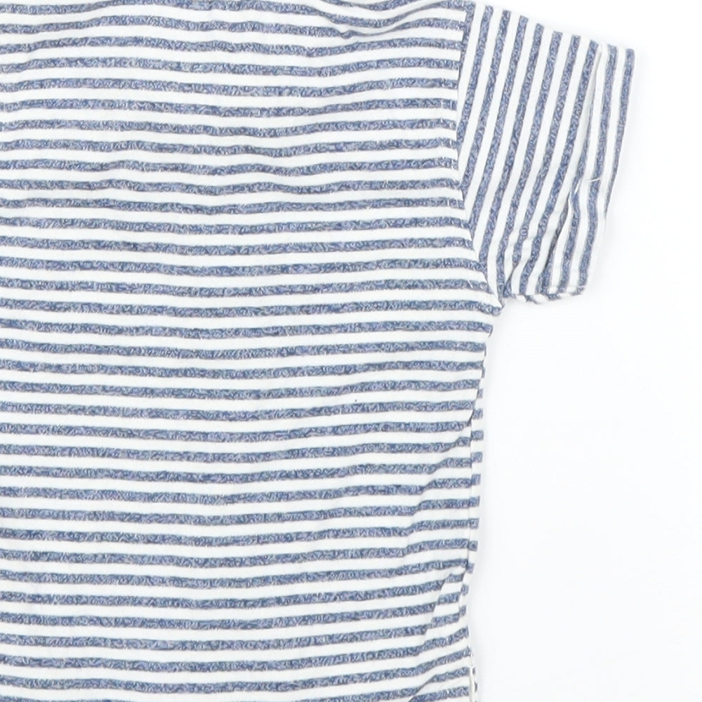Peacock Boys White Striped  Basic Button-Up Size 6-9 Months