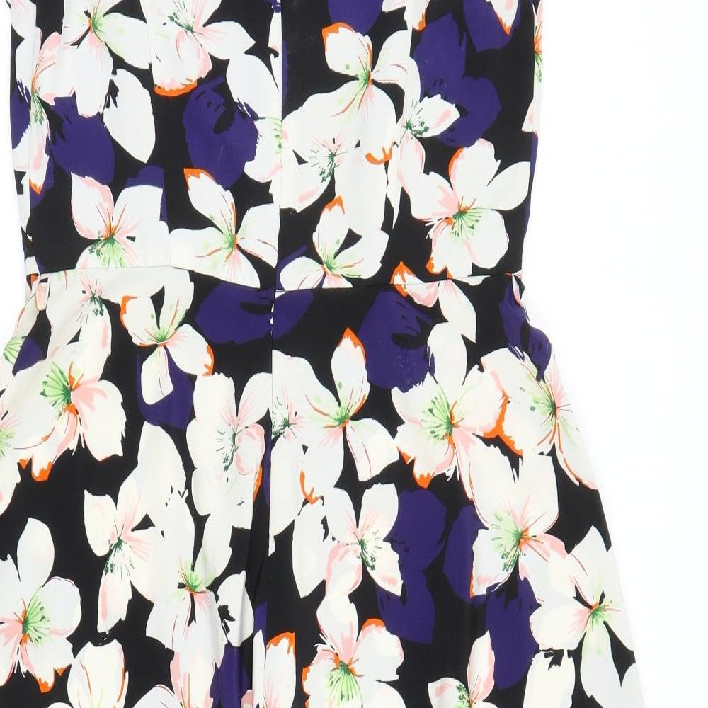 Papaya Womens Blue Floral  A-Line  Size 12