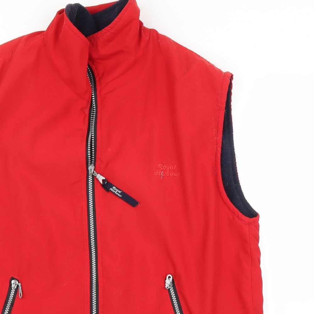 Royal Harbour Mens Red   Gilet Jacket Size M