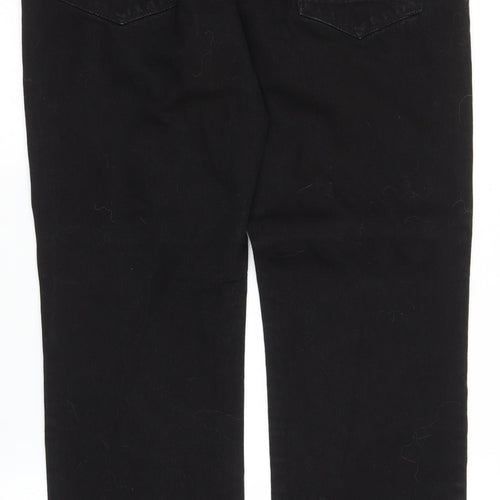 F&F Mens Black  Denim Straight Jeans Size 36 in L34 in