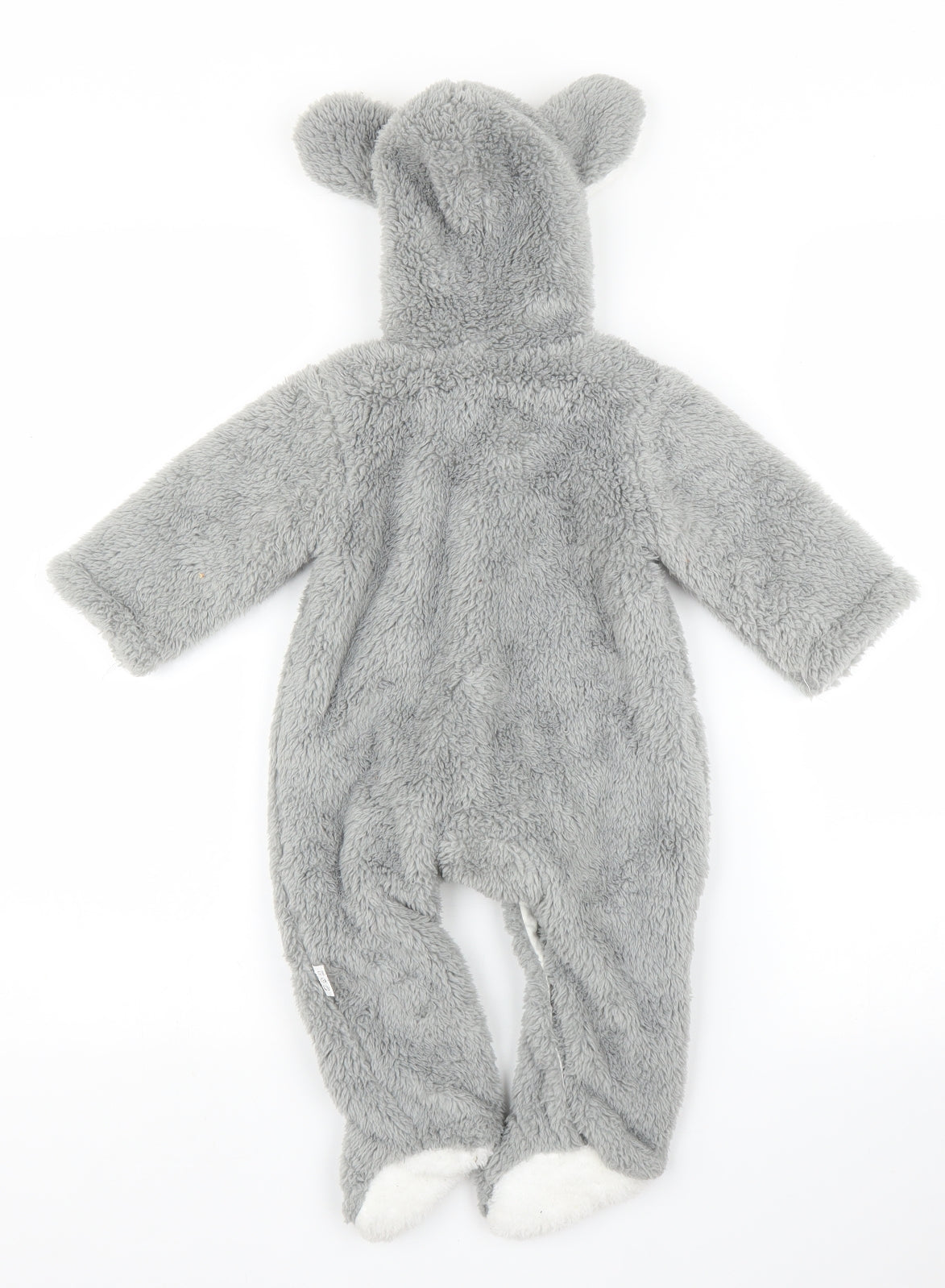 Preworn Baby Grey Solid  Chemise One Piece Size 12-18 Months