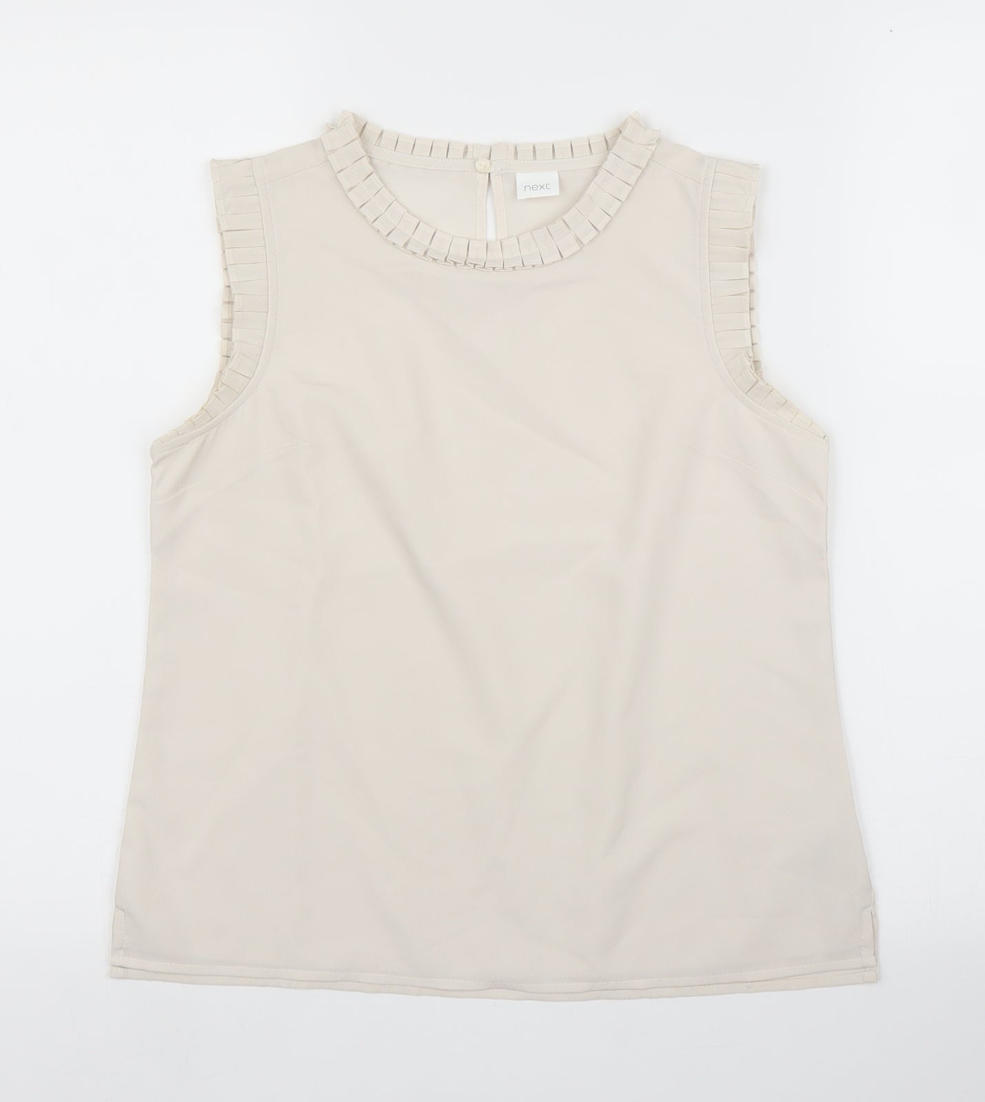 NEXT Girls Beige   Basic Blouse Size 12 Years