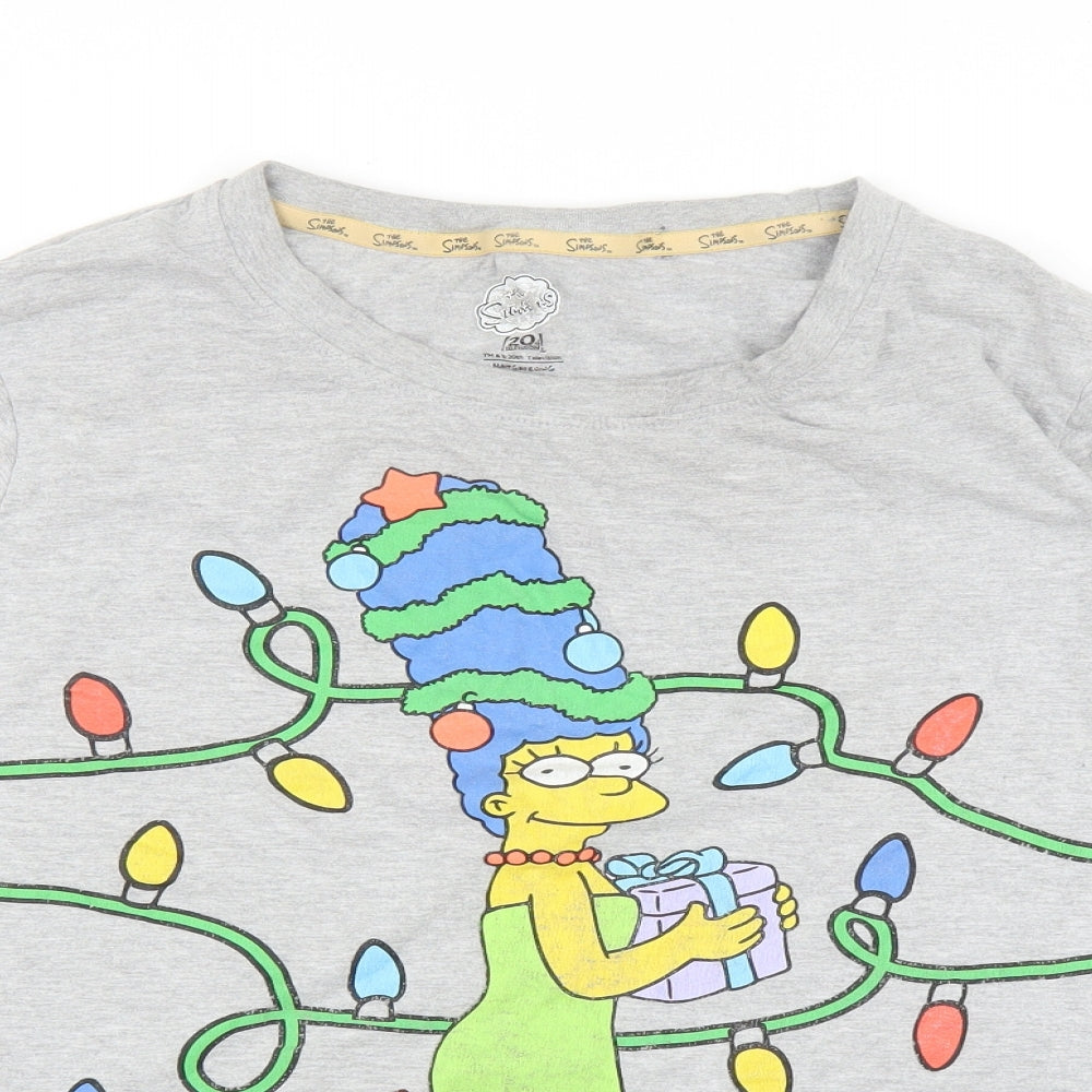 Primark Mens Grey    T-Shirt Size 2XL  - The Simpsons