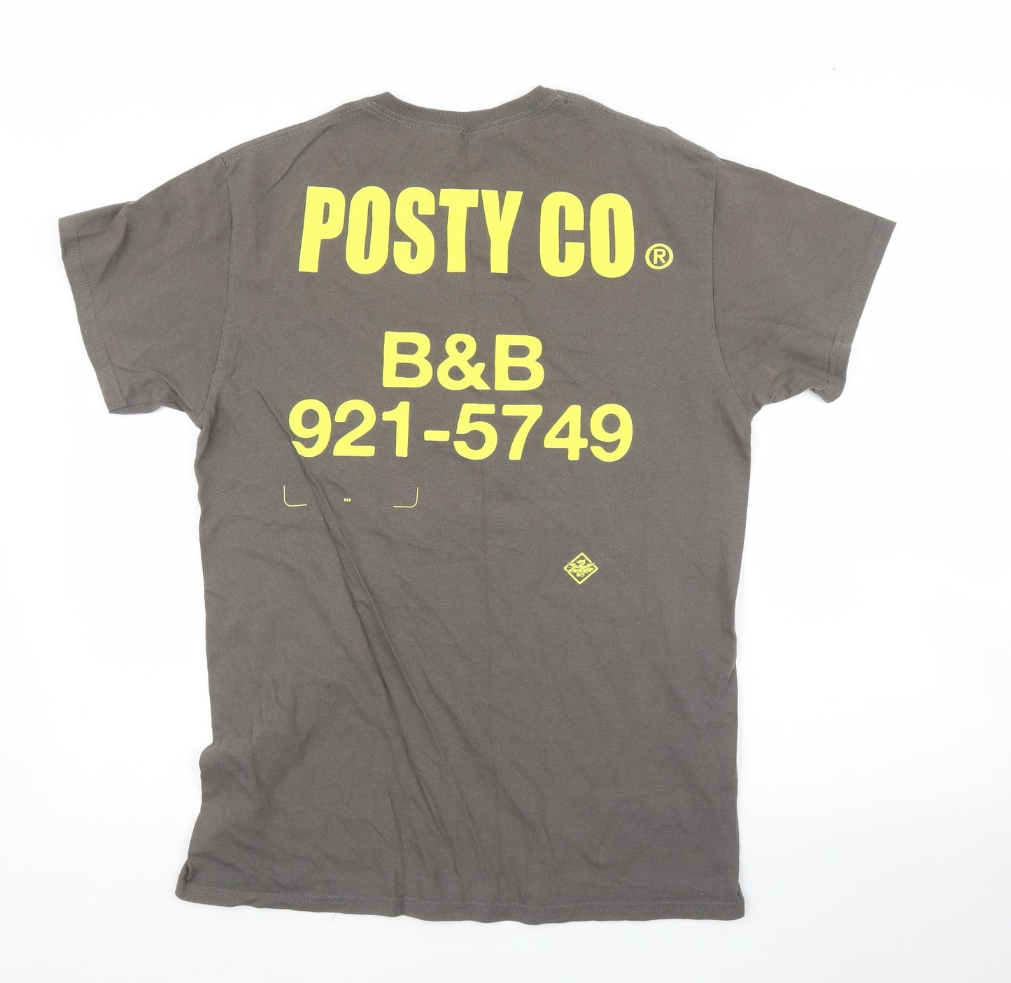 Posty Co Mens Brown    T-Shirt Size M