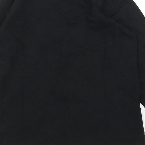 Nutmeg Girls Black   Basic T-Shirt Size 11 Years  - Unicorn