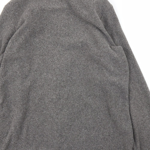 M&S Womens Grey  Fleece Full Zip Jumper Size 14
