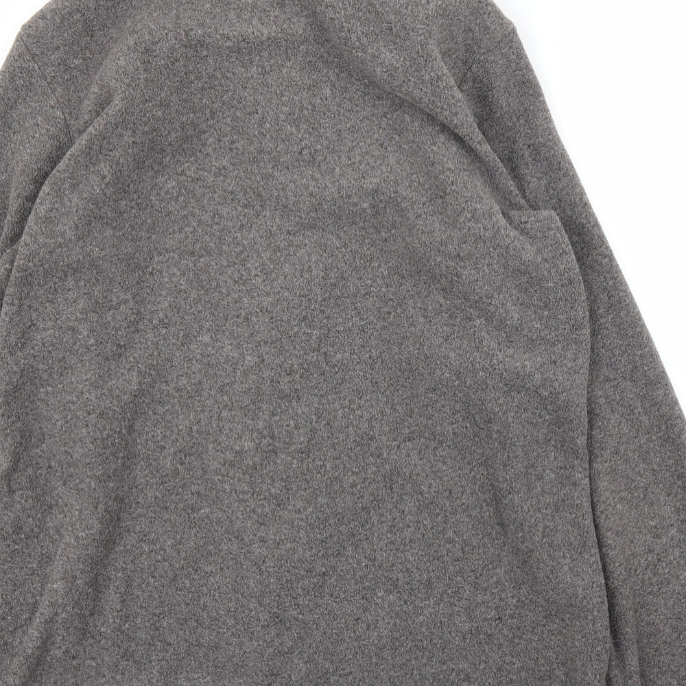 M&S Womens Grey  Fleece Full Zip Jumper Size 14