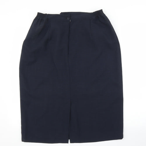 Preworn Womens Blue   Straight & Pencil Skirt Size L