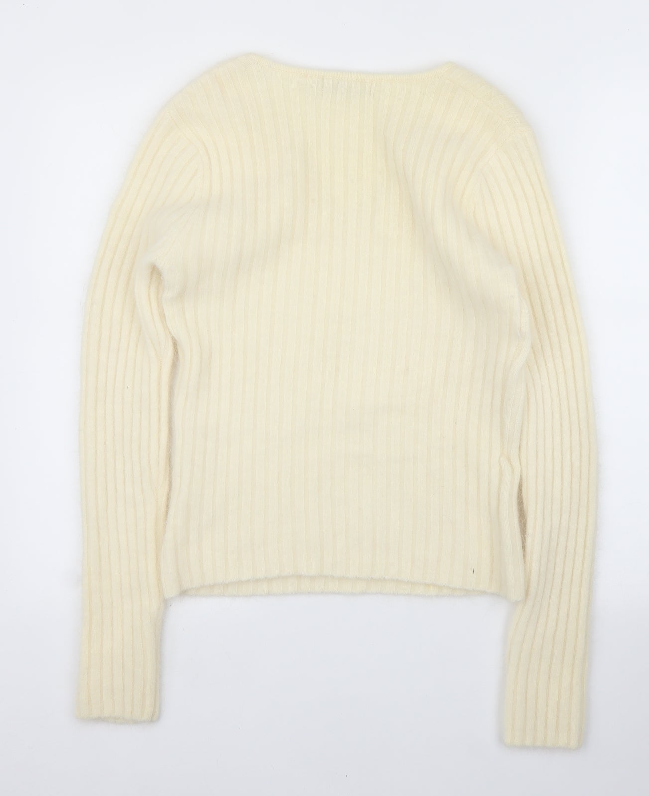 Mayent Womens Ivory   Pullover Jumper Size L