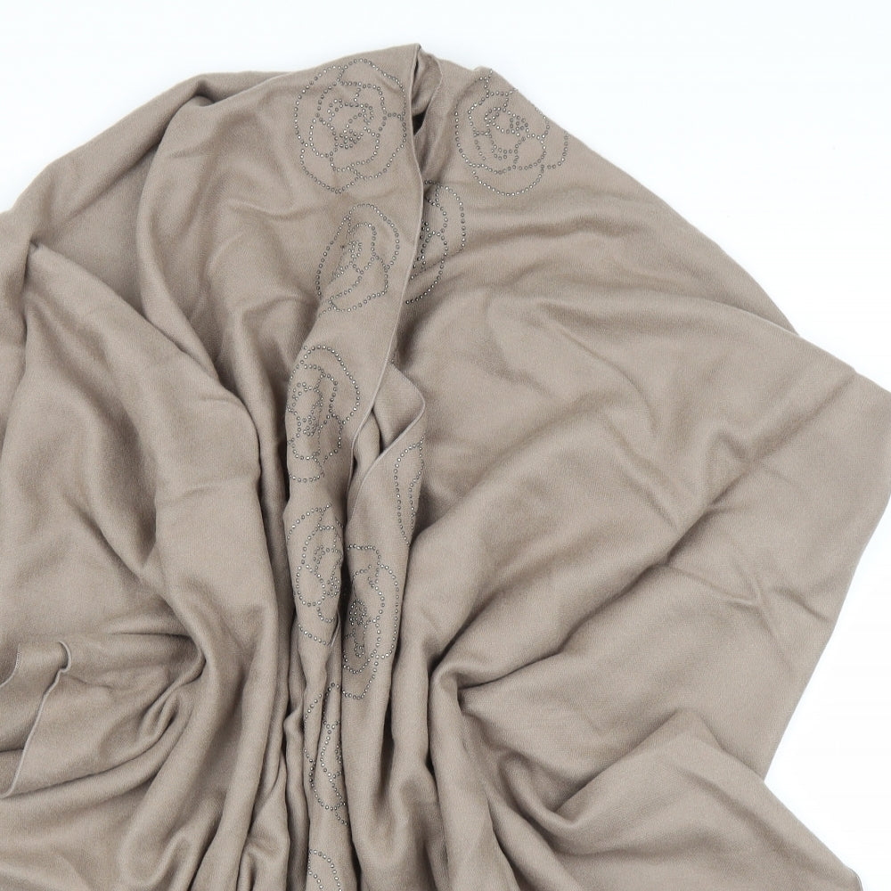 Malissa Womens Brown Floral  Cape Jumper One Size