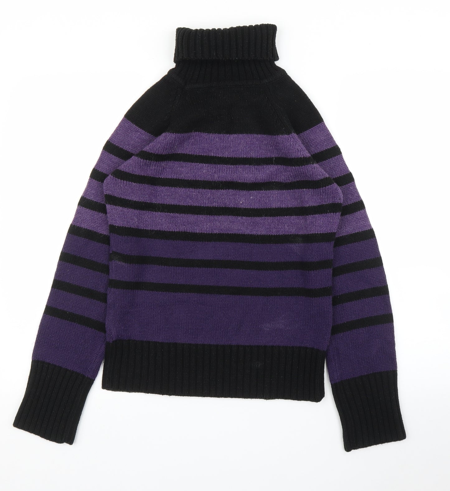 Dorothy Perkins Womens Purple Striped  Pullover Jumper Size 12