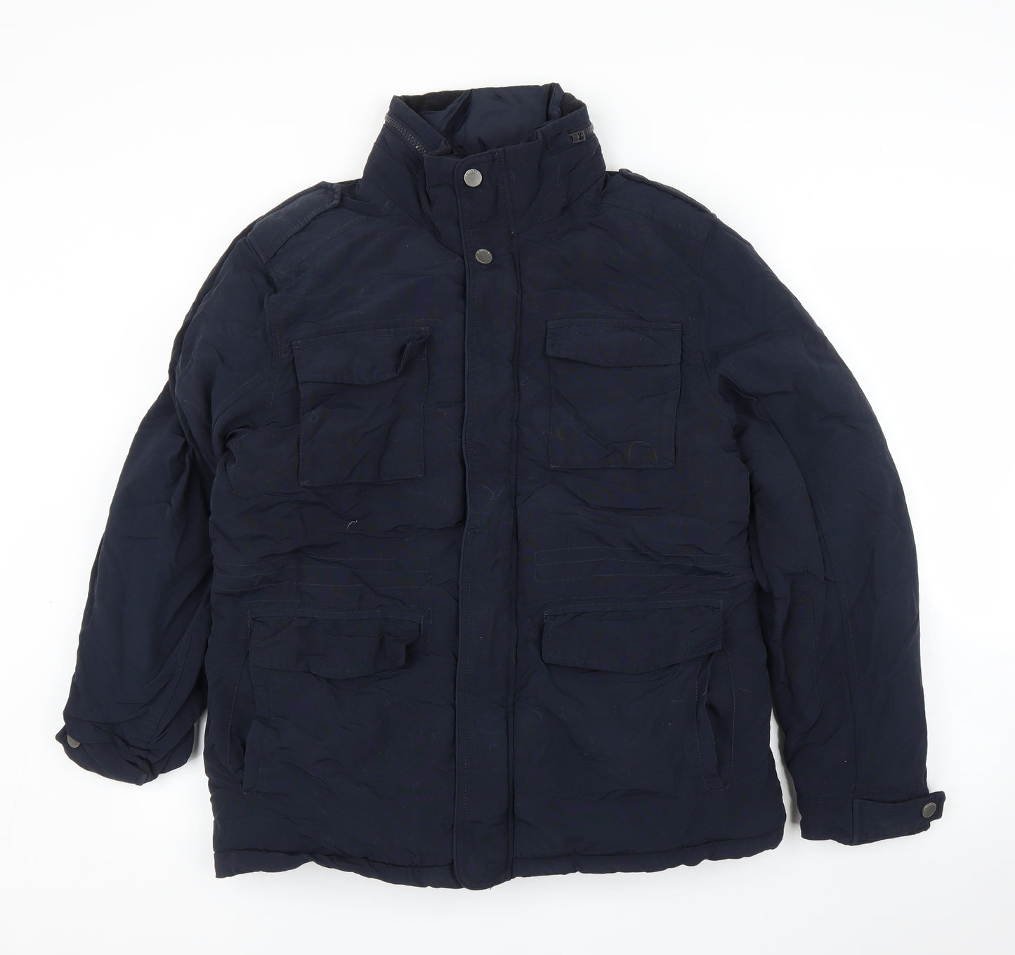 NEXT Mens Blue   Parka Coat Size M