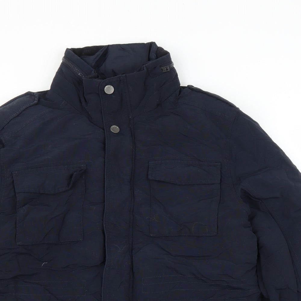 NEXT Mens Blue   Parka Coat Size M