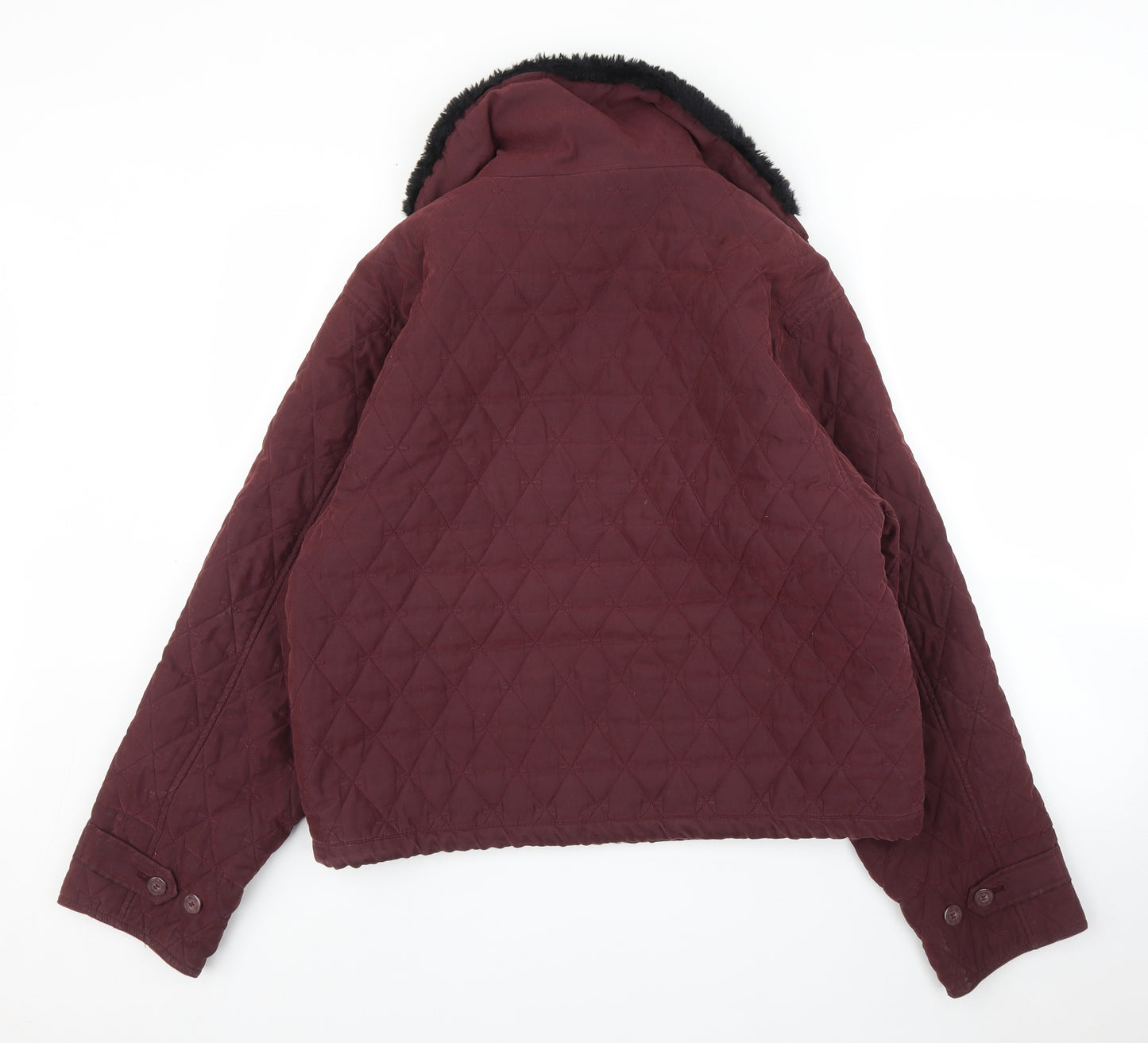 Emos Womens Purple   Quilted Coat Size M
