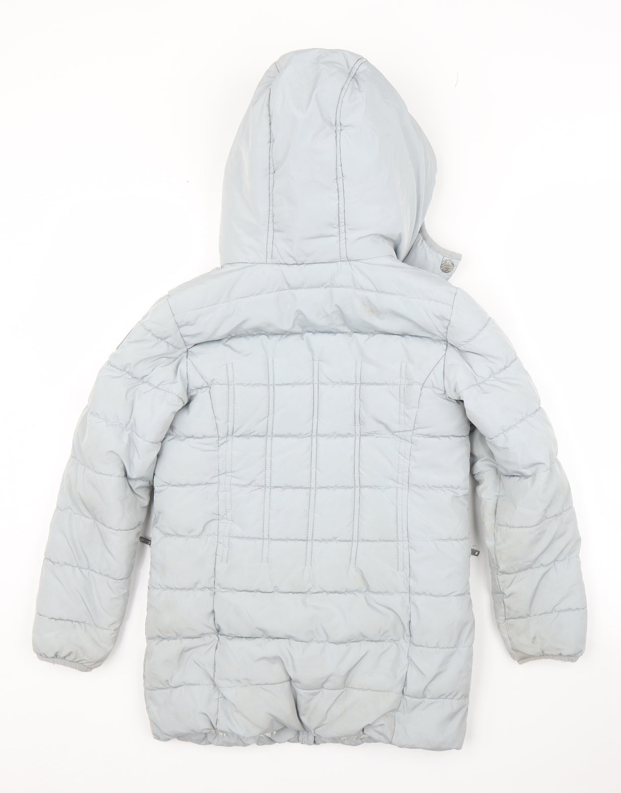 NEXT Girls Grey   Puffer Jacket Coat Size 9 Years