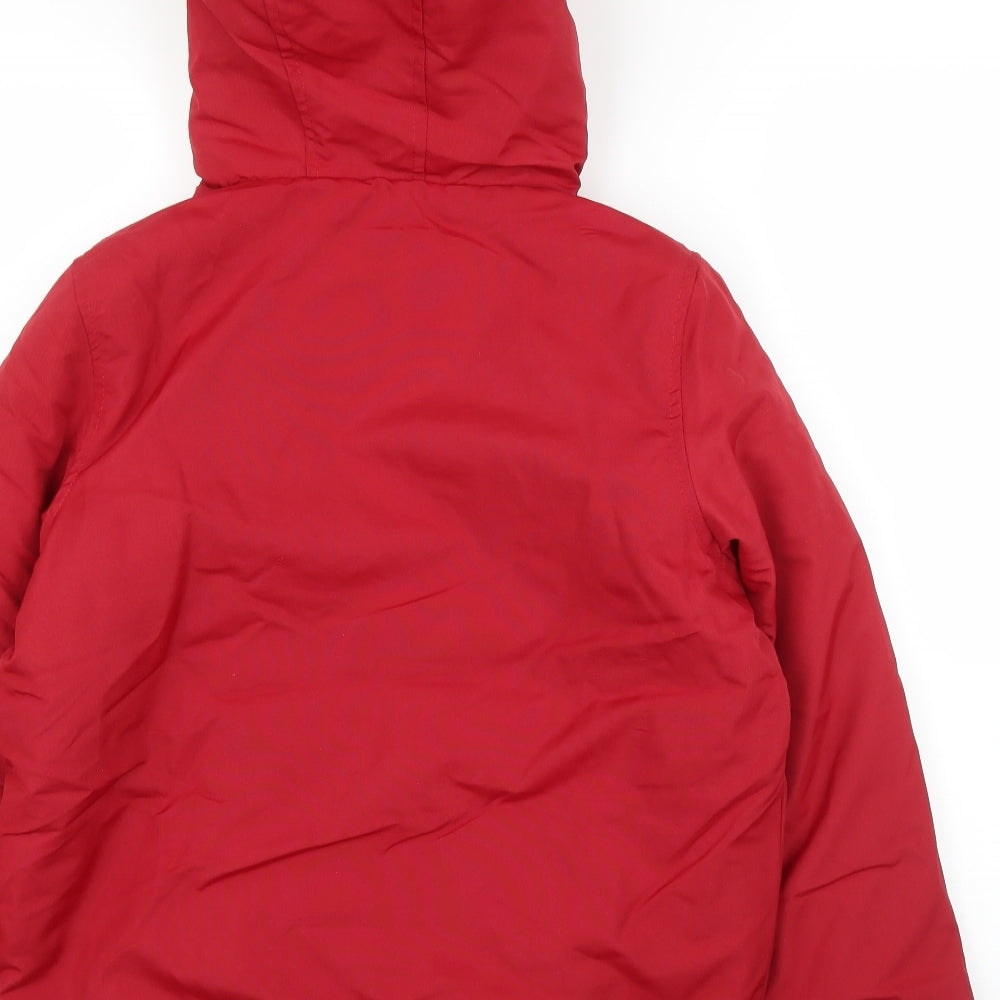 Threadboys Boys Red   Parka Coat Size 11 Years