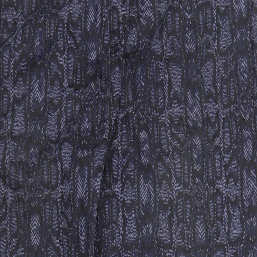 M&S Womens Blue Animal Print Denim Jegging Jeans Size 22 L28 in - Snake print