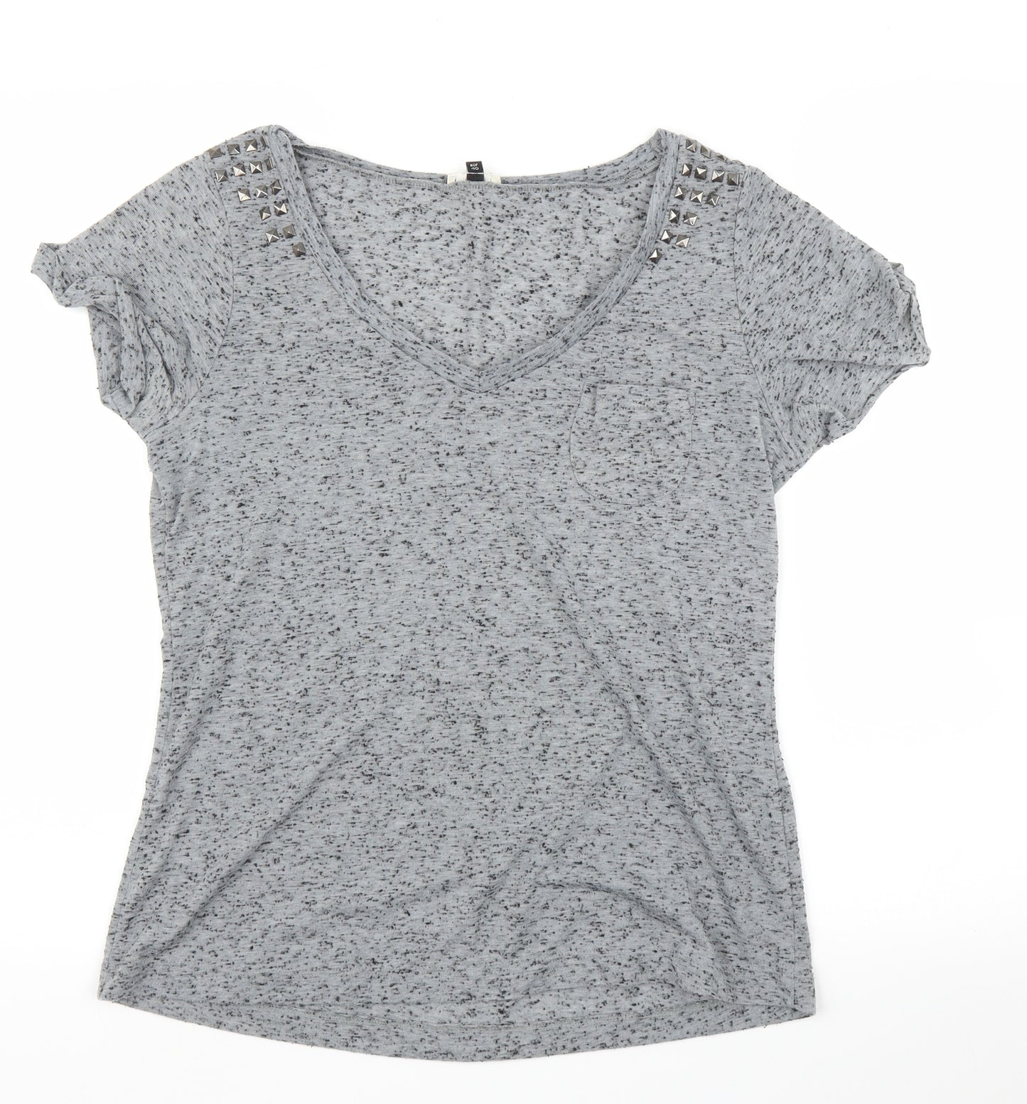 River Island Womens Grey   Basic T-Shirt Size 14