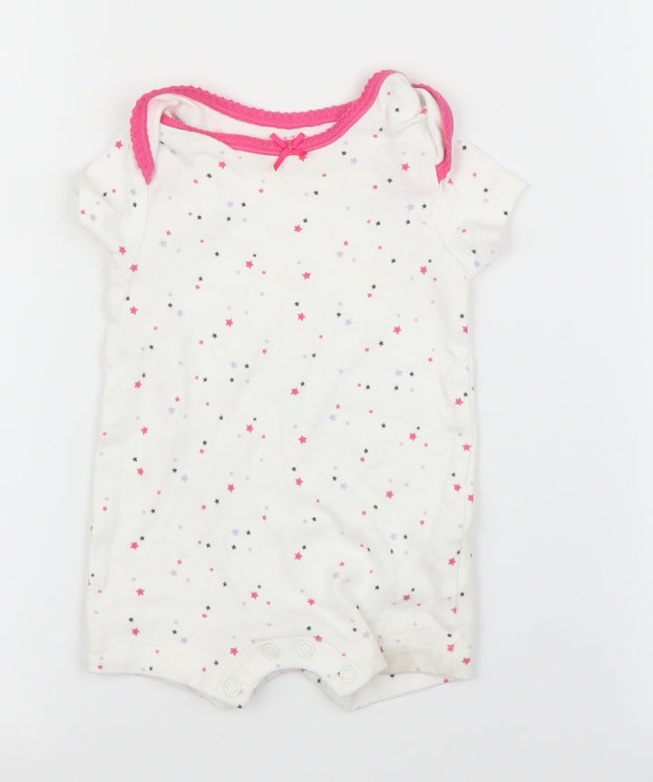 Early Days Girls White Babygrow One-Piece Size 0-3 Months