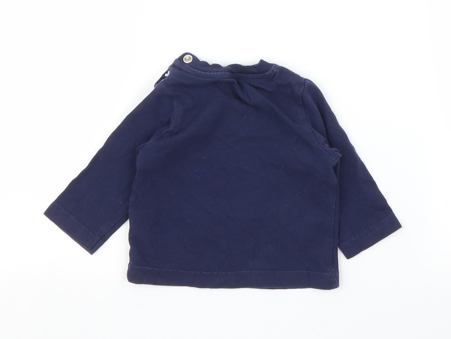 Nutmeg Boys Blue   Basic T-Shirt Size 0-3 Months  - Christmas
