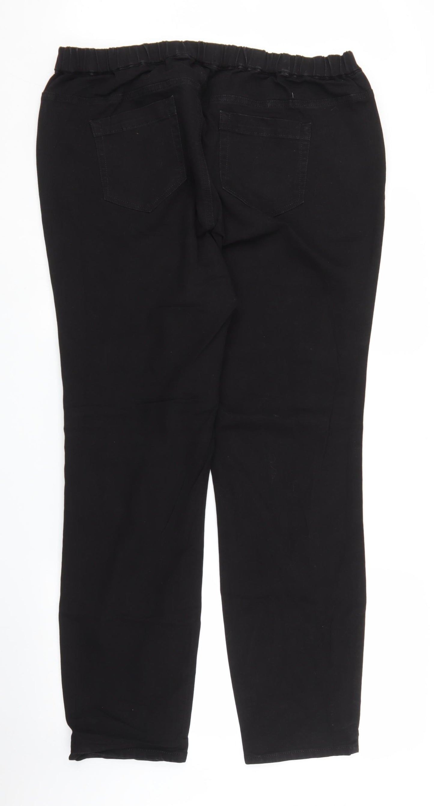 Evans Womens Black  Denim Jegging Jeans Size 22 L28 in
