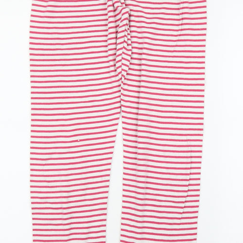 John Lewis Girls Pink Striped  Capri Pyjama Pants Size 13 Years