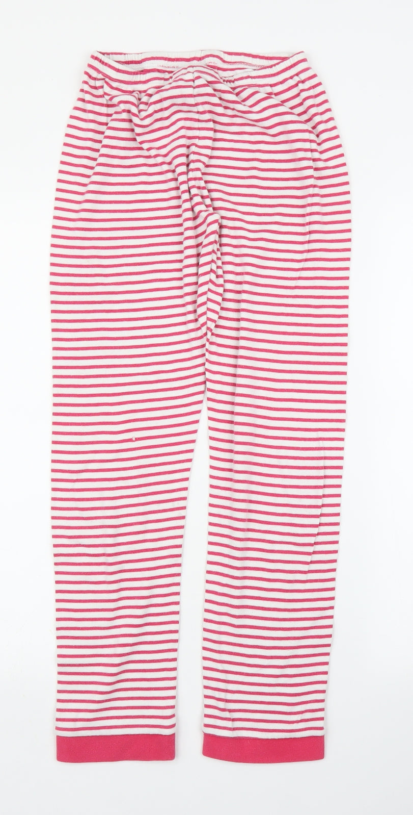 John Lewis Girls Pink Striped  Capri Pyjama Pants Size 13 Years