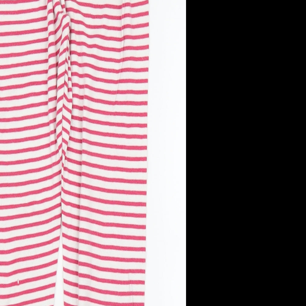 John Lewis Girls Pink Striped  Capri Pyjama Pants Size 13 Years