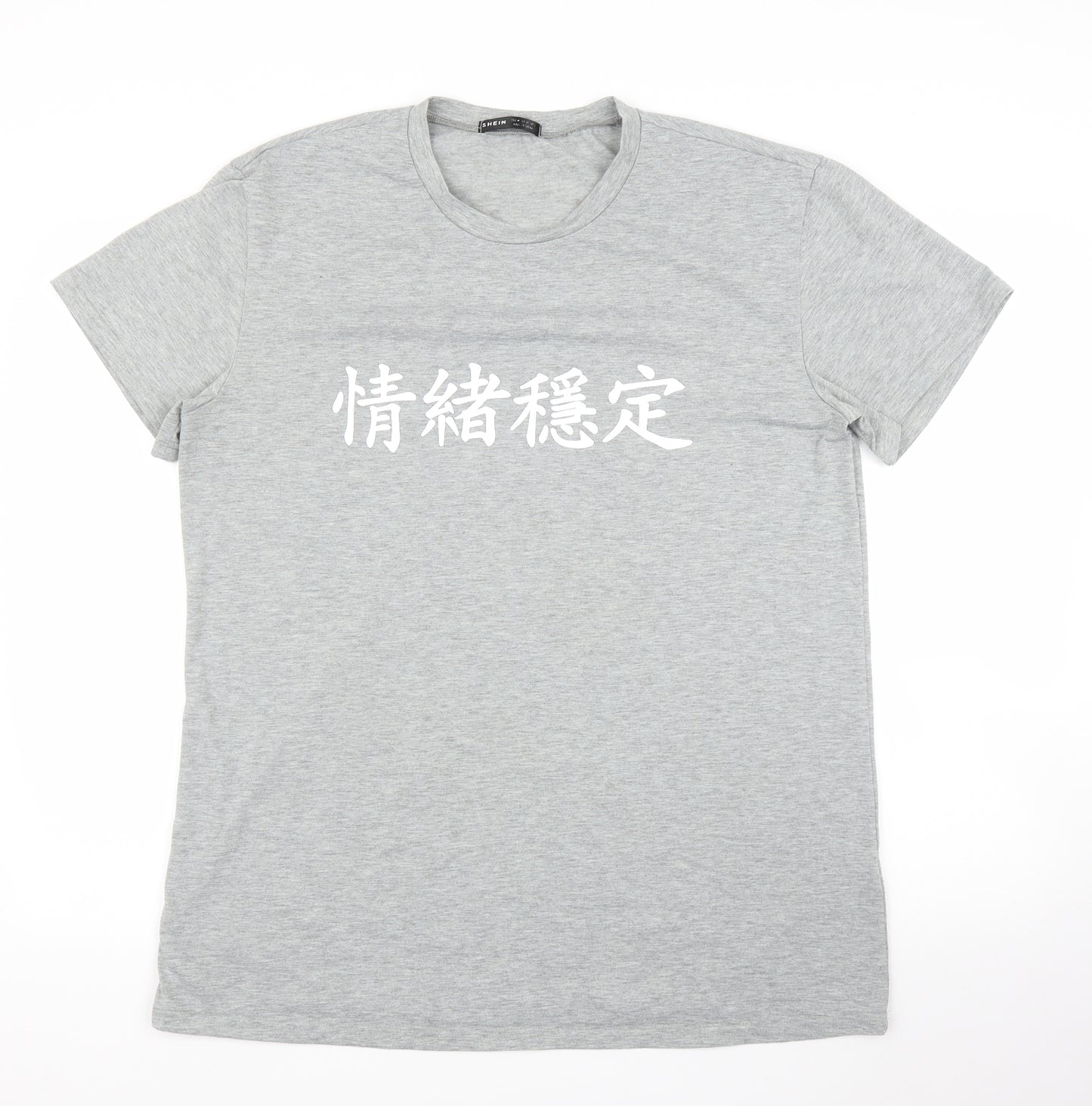SheIn Mens Grey    T-Shirt Size M