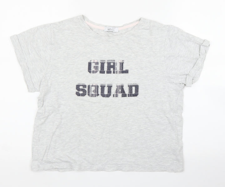 New Look Girls Grey   Basic T-Shirt Size M