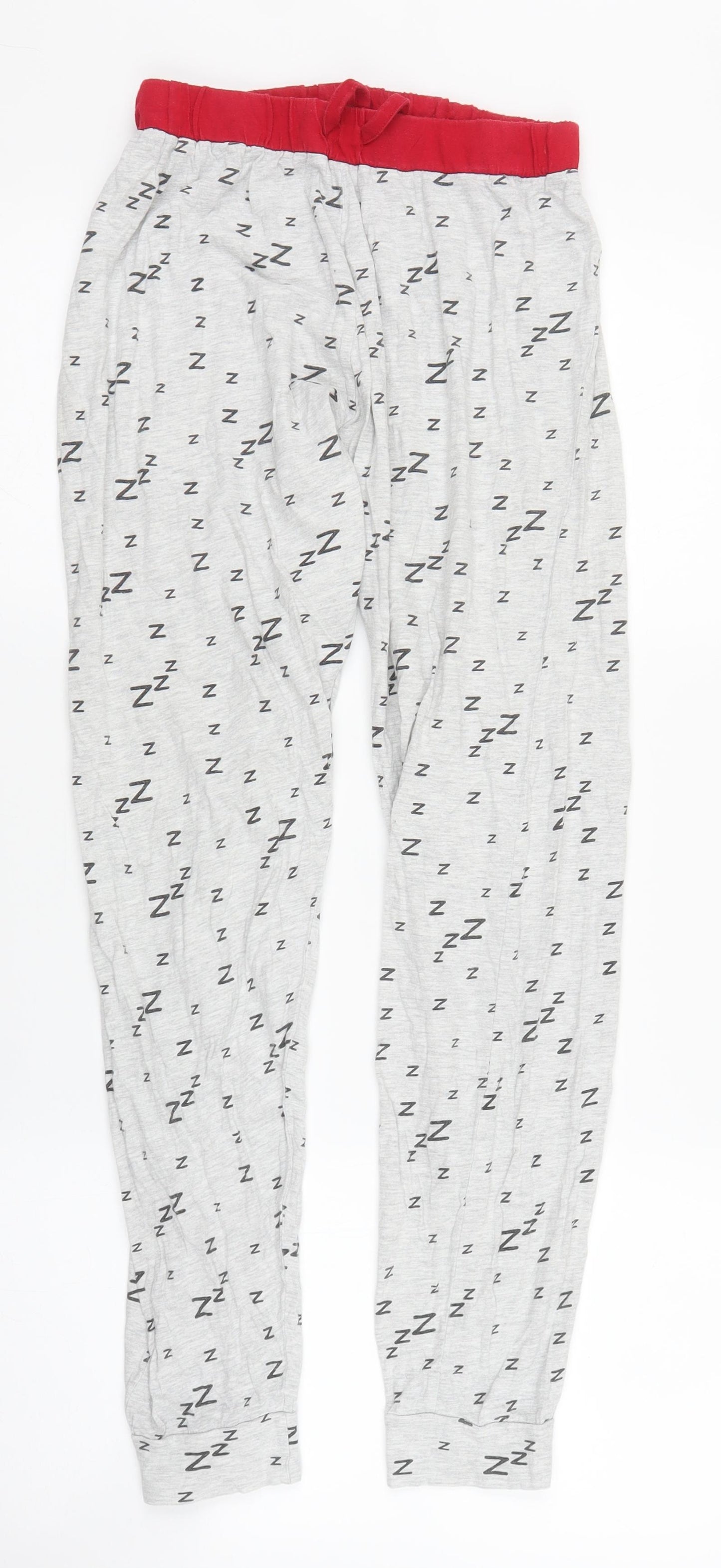New Look Girls Grey Solid  Capri Pyjama Pants Size M