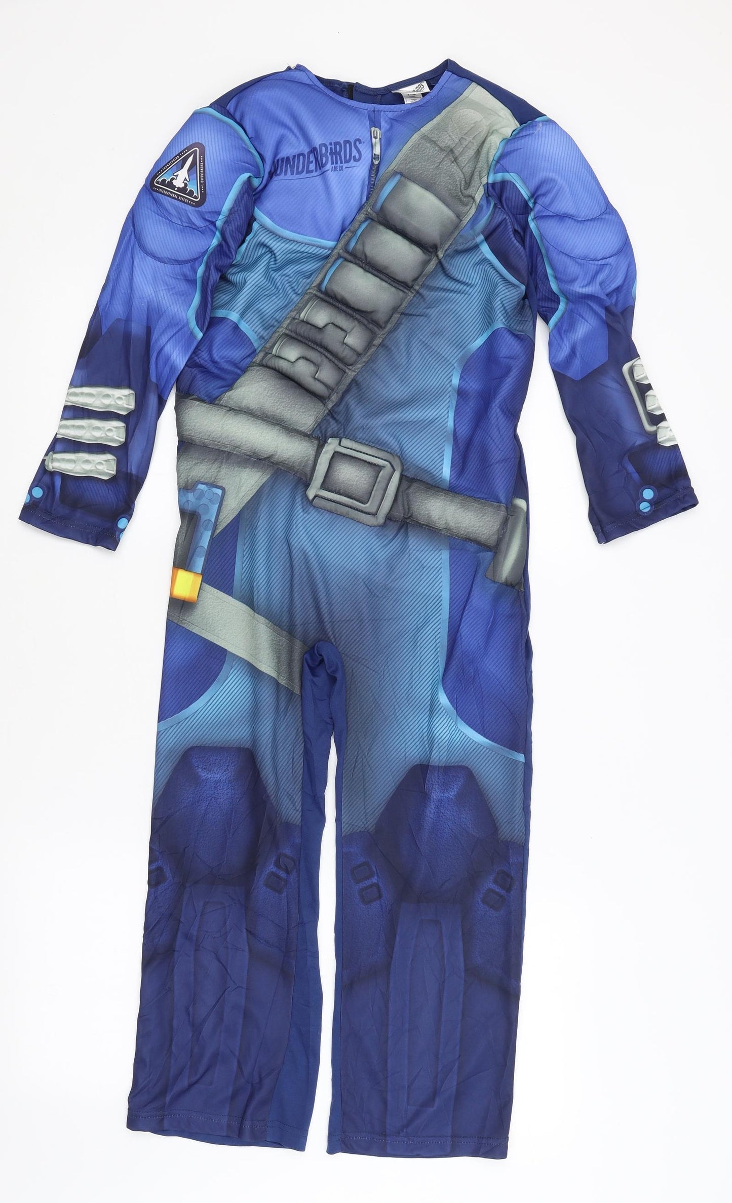George Girls Blue   Catsuit One-Piece Size 7-8 Years L20 in - Thunderbirds Fancy Dress