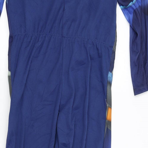 George Girls Blue   Catsuit One-Piece Size 7-8 Years L20 in - Thunderbirds Fancy Dress