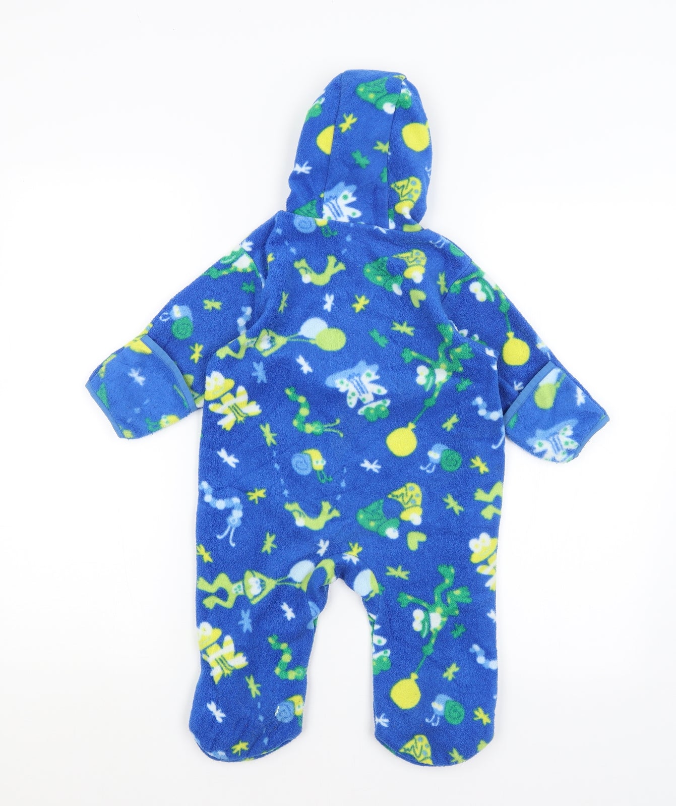 Columbia Baby Blue   Babygrow One-Piece Size 12 Months  - Frogs