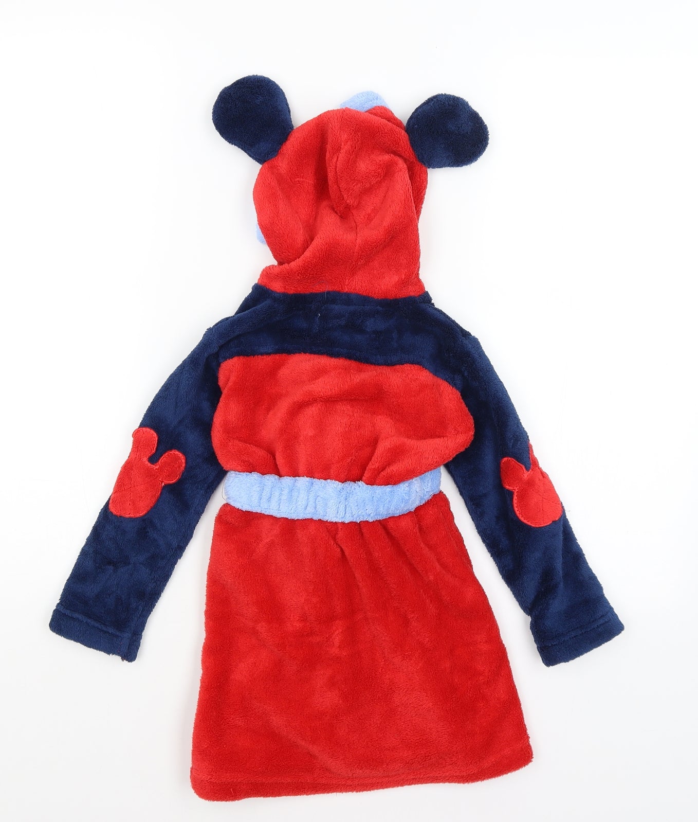 Disney Baby Red Solid  Kimono Gown Size 18-24 Months  - Mickey Mouse