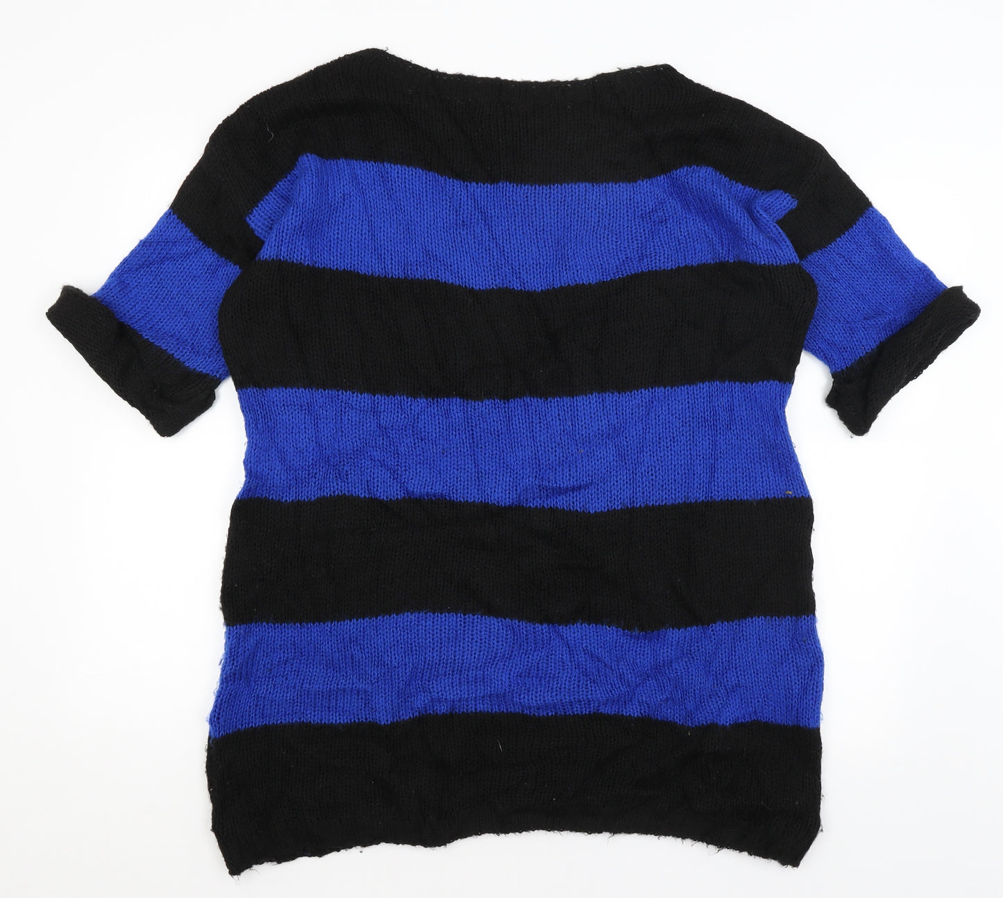 F&F Womens Black Striped  Pullover Jumper Size 18