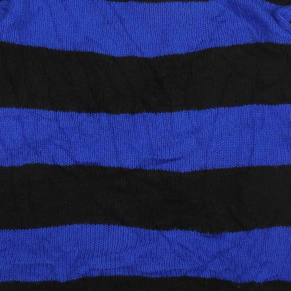 F&F Womens Black Striped  Pullover Jumper Size 18