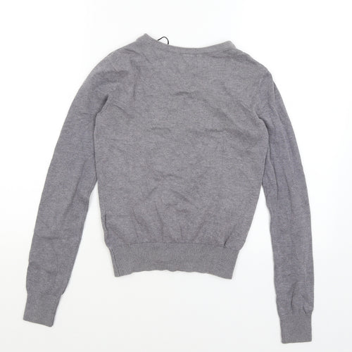 H&M Womens Grey   Cardigan Jumper Size XS