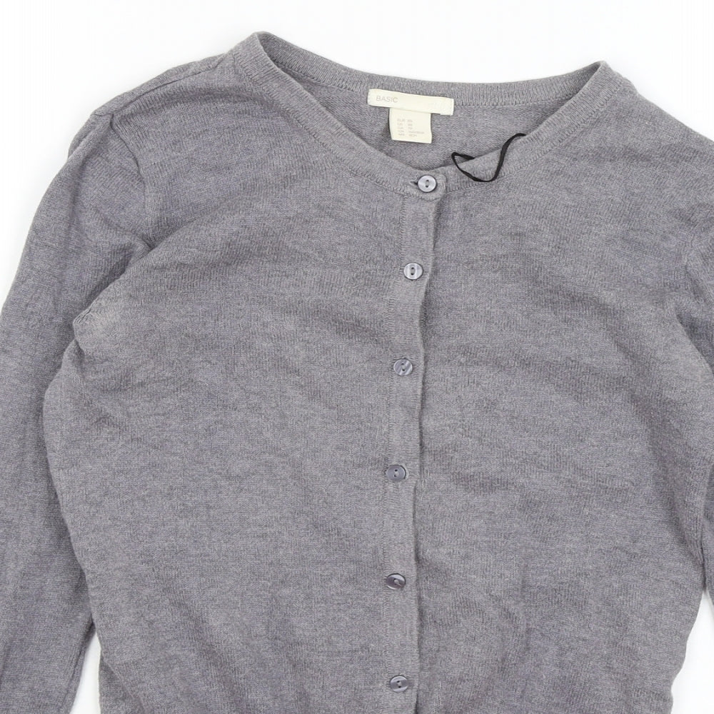 H&M Womens Grey   Cardigan Jumper Size XS