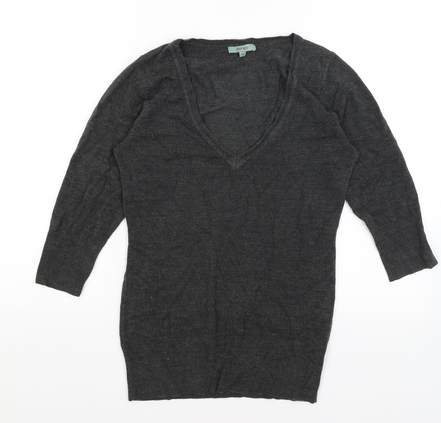 Therapy Womens Grey   Pullover Jumper Size 10