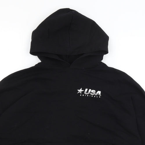 H&M Womens Black   Pullover Hoodie Size S