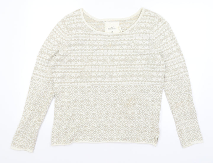 H&M Womens Beige   Pullover Jumper Size L
