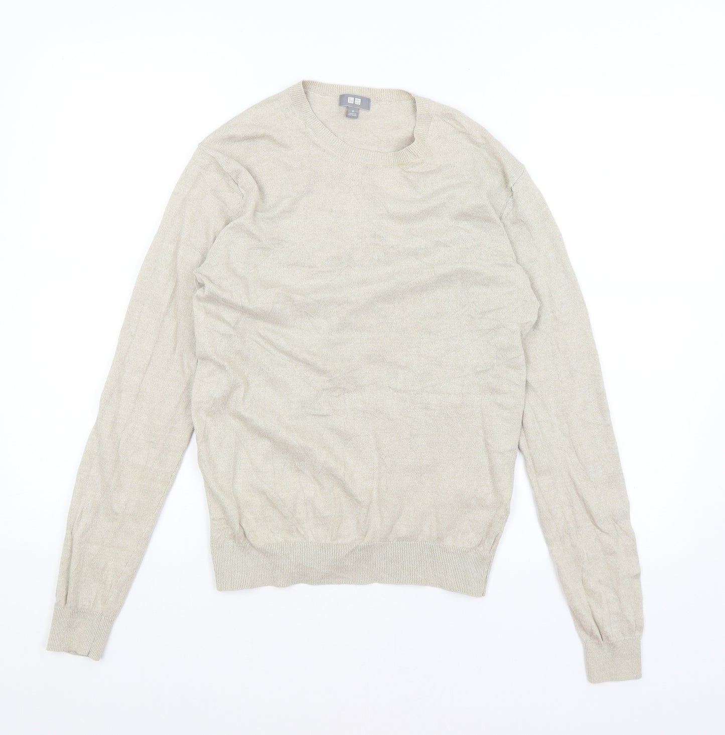 Uni Qlo Womens Beige   Pullover Jumper Size S