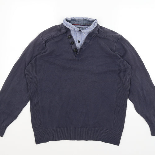 NEXT Mens Blue   Pullover Jumper Size L