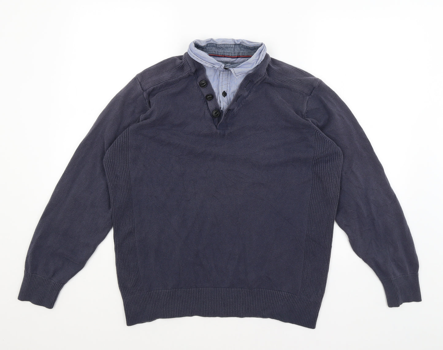 NEXT Mens Blue   Pullover Jumper Size L