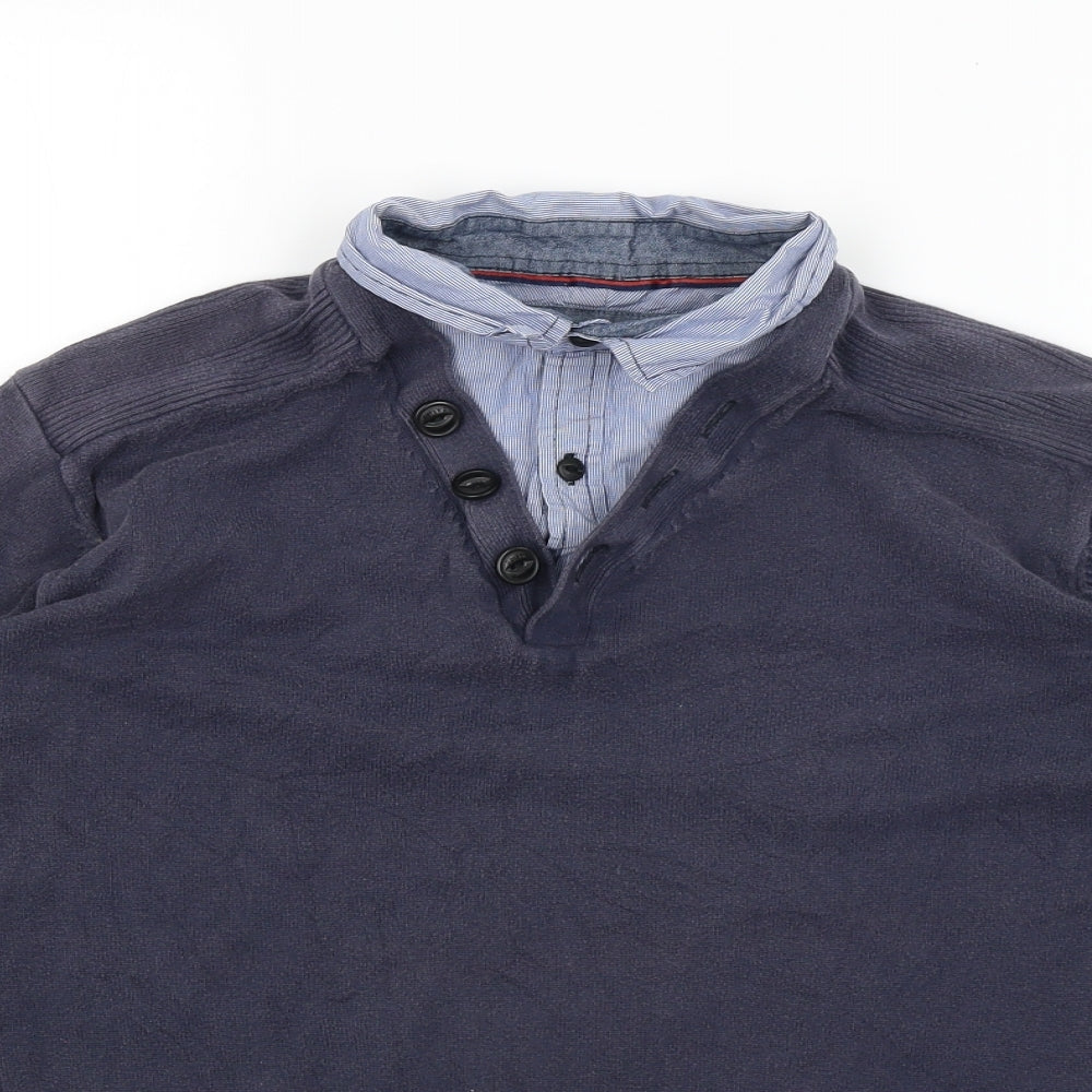 NEXT Mens Blue   Pullover Jumper Size L