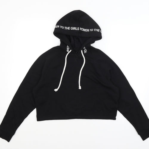Divided Womens Black   Pullover Hoodie Size S