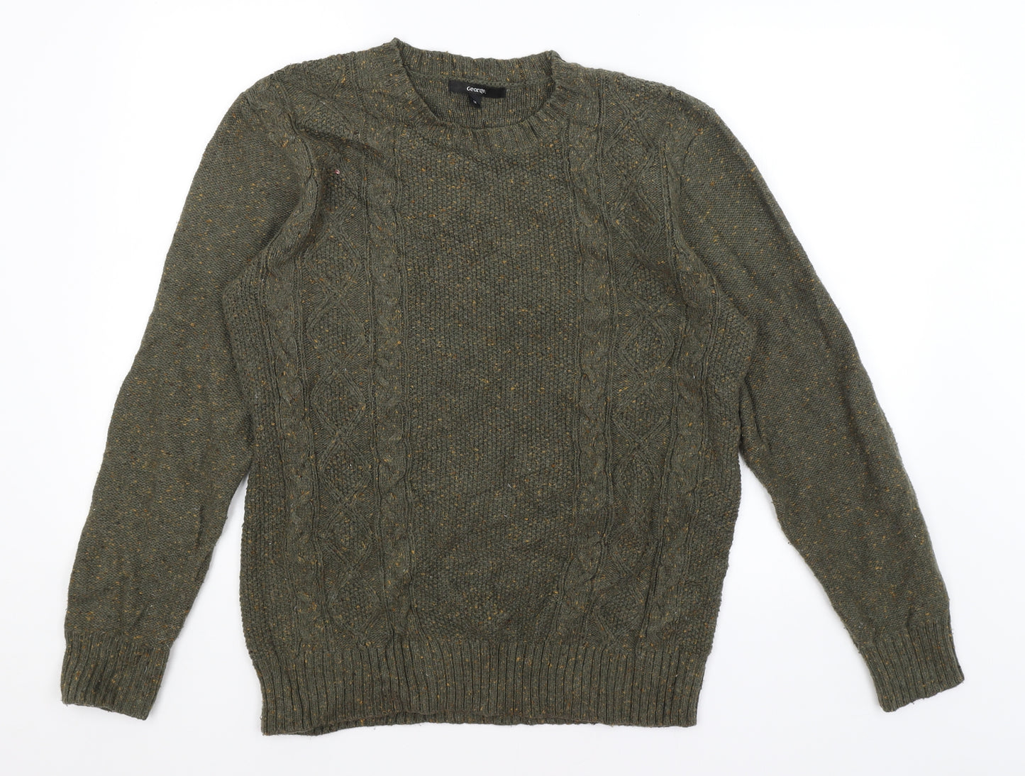 George Mens Green   Pullover Jumper Size M